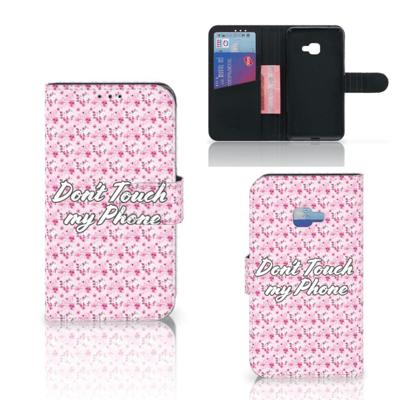 Samsung Galaxy Xcover 4 | Xcover 4s Portemonnee Hoesje Flowers Pink DTMP Samsung Galaxy Xcover 4 | Xcover 4s Portemonnee Hoesje Flowers Pink DTMP