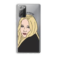 Mary Kate: Samsung Galaxy Note 20 / Note 20 5G Transparant Hoesje