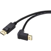 Renkforce SP-9163732 DisplayPort-kabel DisplayPort Aansluitkabel DisplayPort-stekker, DisplayPort-stekker 1.50 m Zwart Vergulde steekcontacten