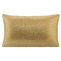 2e Halve Prijs Leen Bakker - Sierkussen Yasmin - Goud - 30x50 Cm - Polyester - Goudkleurig
