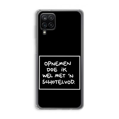 Schotelvod: Samsung Galaxy A12 Transparant Hoesje