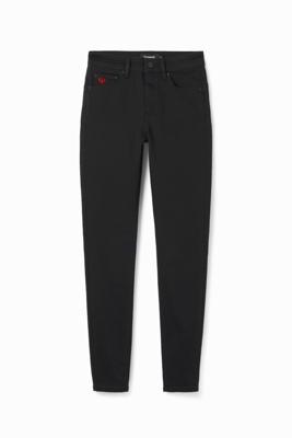 Slim fit push-up jeans - BLACK - 34