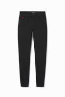 Slim fit push-up jeans - BLACK - 34
