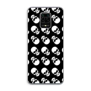 Musketon Skulls: Xiaomi Redmi Note 9 Pro Transparant Hoesje