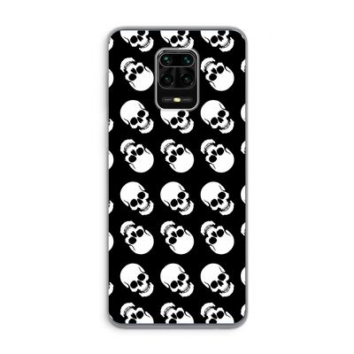 Musketon Skulls: Xiaomi Redmi Note 9 Pro Transparant Hoesje