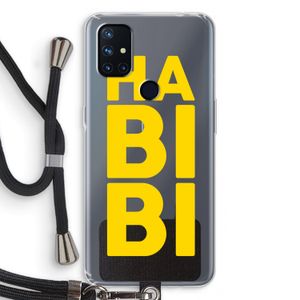 Habibi Majorelle : OnePlus Nord N10 5G Transparant Hoesje met koord
