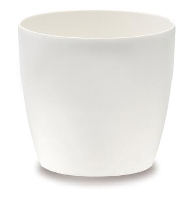 Bloempot Brussels diamond rond 14 cm wit - Elho