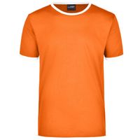 Oranje met wit heren t-shirt 3XL  -