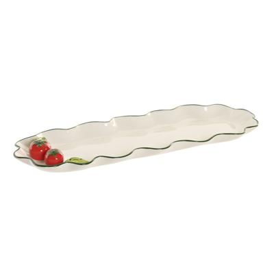Snackdienblad Home ESPRIT Wit Rood Groen