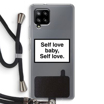 Self love: Samsung Galaxy A42 5G Transparant Hoesje met koord
