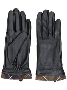 Barbour gants à empiècements à carreaux - Noir