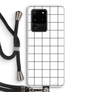 Rooster: Samsung Galaxy S20 Ultra Transparant Hoesje met koord