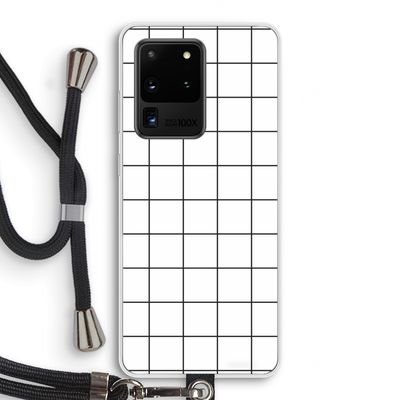 Rooster: Samsung Galaxy S20 Ultra Transparant Hoesje met koord