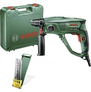 Bosch Groen PBH 2100 RE Boorhamer | 550W | Incl. Promoline 4-dlg SDS Plus set 06033A9302