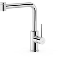 Keukenkraan Tres Top | Opbouw | 360° Draaibaar | Uitrekbare sproeier | Mengkraan | 1-hendel | Rond | Chroom