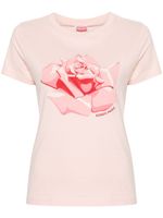 Kenzo t-shirt en coton à imprimé graphique - Rose - thumbnail