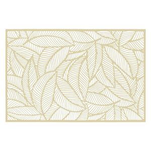 Rechthoekige placemat Jungle goud PVC 45 x 30 cm - Placemats