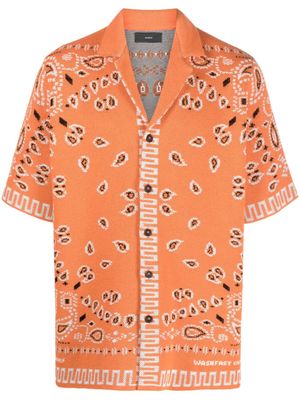 Alanui chemise à imprimé bandana - Orange