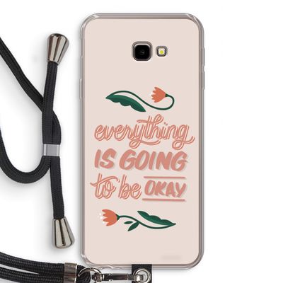 Optimistic flower girl: Samsung Galaxy J4 Plus Transparant Hoesje met koord
