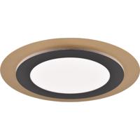LED Plafondlamp Zwart-Goud 42W - Dimbaar & Aanpasbare Kleur met Afstandsbediening