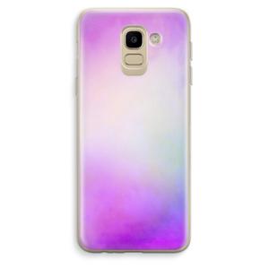 Clouds pastel: Samsung Galaxy J6 (2018) Transparant Hoesje