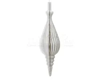 Kerstornament Papieren Druppel 80cm Wit