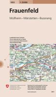Wandelkaart - Topografische kaart 1053 Frauenfeld | Swisstopo