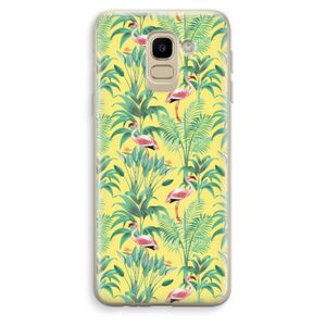 Flamingo party: Samsung Galaxy J6 (2018) Transparant Hoesje