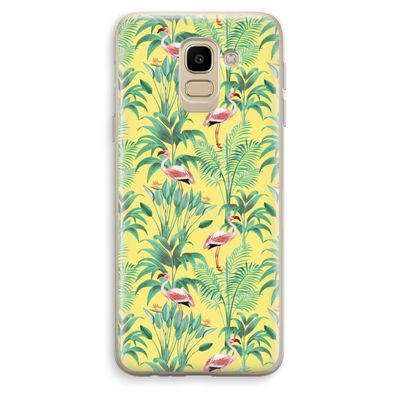 Flamingo party: Samsung Galaxy J6 (2018) Transparant Hoesje