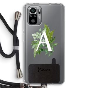 Green Brush: Xiaomi Redmi Note 10S Transparant Hoesje met koord