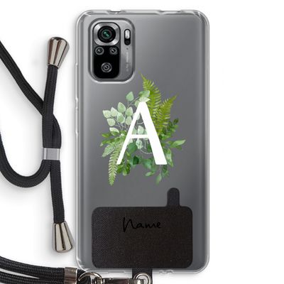 Green Brush: Xiaomi Redmi Note 10S Transparant Hoesje met koord