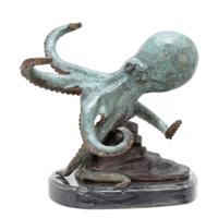 BRONZEN BEELD VAN EEN OCTOPUS - thumbnail