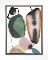 Urban Cotton Wandkleed 'Mobility' 80 x 110cm in Floating Frame - black