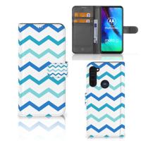 Motorola Moto G Pro | Telefoon Hoesje | Zigzag Blauw