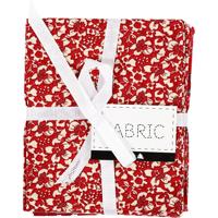 Creativ Company Patchwork stof rood 45x55cm, 4st.