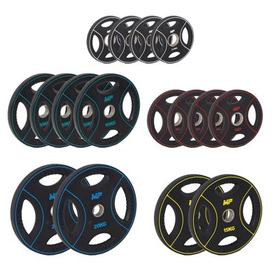 Muscle Power 50mm PU halterschijf set 140KG