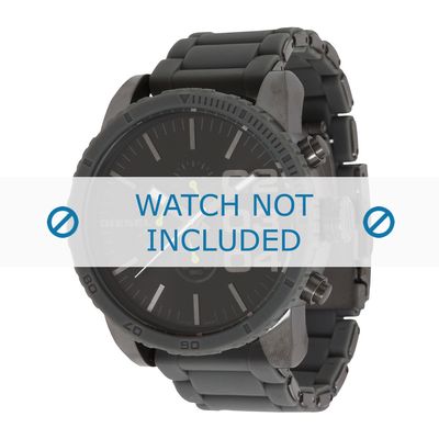 Diesel horlogeband DZ4254 Roestvrij staal (RVS) Zilver 26mm