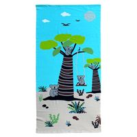 Strand/badlaken voor kinderen - koala print - 70 x 140 cm - microvezel - thumbnail