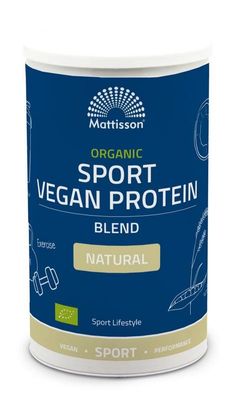 Mattisson Organic sport vegan protein blend natural (500 gr)