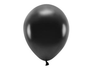 Zwarte Metallic Ballonnen Premium Organic 30cm (100st)