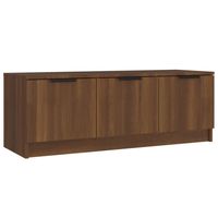 vidaXL Tv-meubel 102x35x36,5 cm bewerkt hout bruin eikenkleur