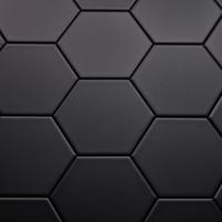 Dateg Wandtegel Hexagon Onda Mat Zwart