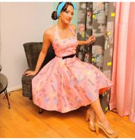 Pinup Couture Ginger Atomic Dress Pink-S | 61% korting