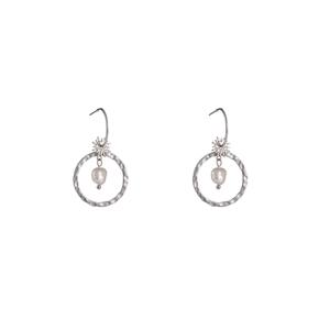 Day&Eve Oorbellen Sun With Pearl Zilver