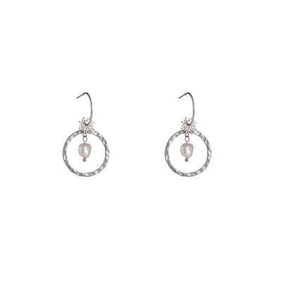 Day&Eve Oorbellen Sun With Pearl Zilver