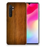 Xiaomi Mi Note 10 Lite Bumper Hoesje Donker Hout - thumbnail