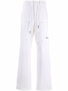 Nike X Off-White pantalon bootcut à logo - Tons neutres
