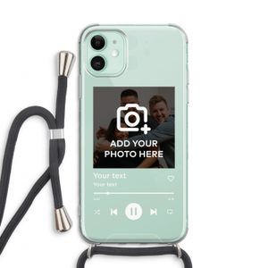 Music Player: iPhone 11 Transparant Hoesje met koord