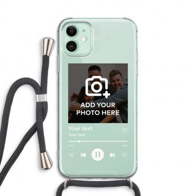 Music Player: iPhone 11 Transparant Hoesje met koord