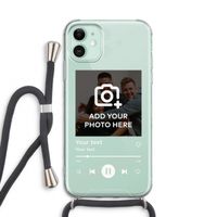Music Player: iPhone 11 Transparant Hoesje met koord